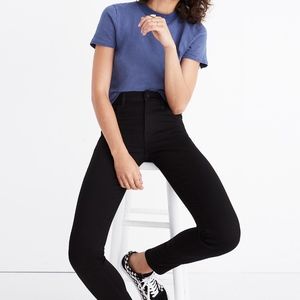 High-Waisted Black Jeans